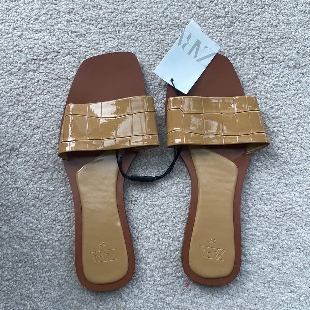 Zara tan sandals